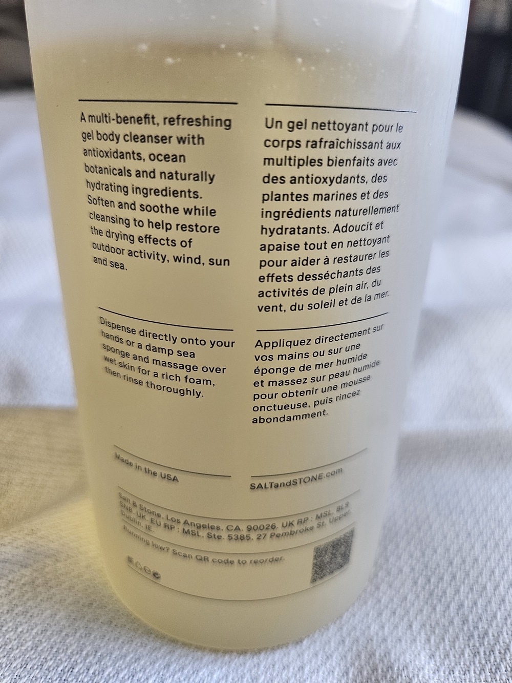 Salt & Stone Black Rose & Oud Body Wash - Picture 3 of 3